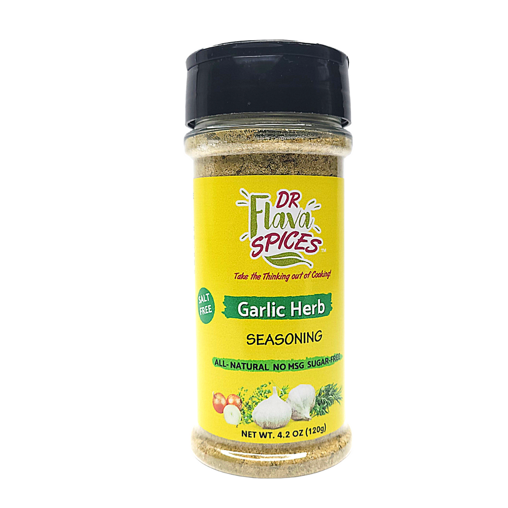 Garlic Herb Seasoning, In Glass Bottle, Salt Free Non-GMO, 2.8 oz. - The  Grindstone